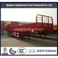 Tri Axle Compartment Side Wall Cargo Truck Semi Trailer